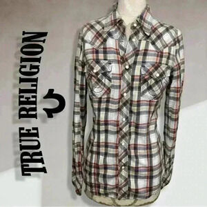 True Religion Women’s Plaid Shirt in Small